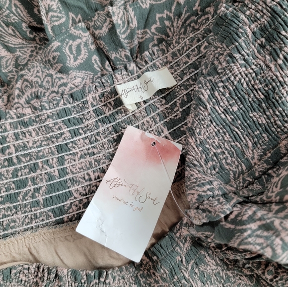 NWT Beautiful Soul Floral Tiered Rayon Lined Skirt Fits Size-20 - Picture 3 of 9